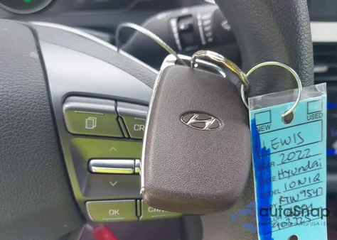 2022 Hyundai Ioniq Hybrid Blue из США, поврежденный, VIN KMHC65LCXNU281315